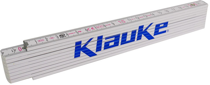 Wooden folding ruler